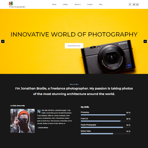 Design and Photography Drupal Themes