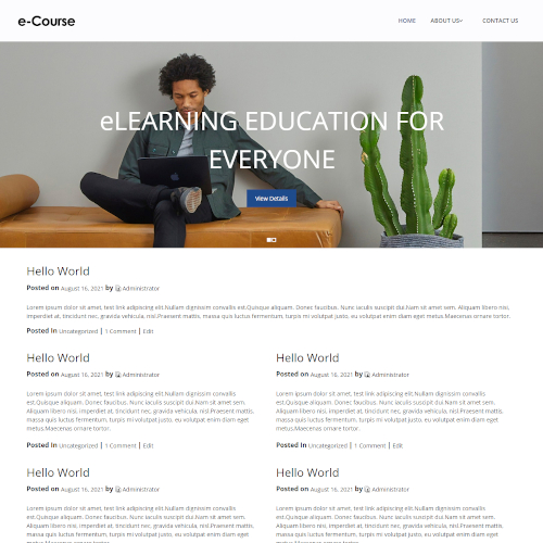 Education Blogger Templates