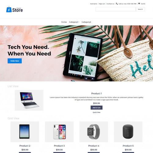 Electronics PrestaShop Themes