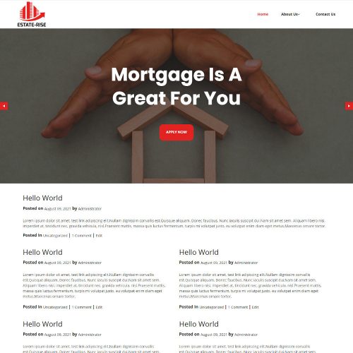 Real Estate Blogger Templates TemplateToaster