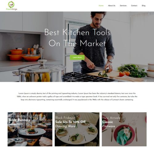Food Kings - Kitchen Appliances & Tools Joomla Template