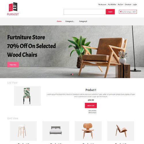 Furnist - Online Furniture Store Magento Theme