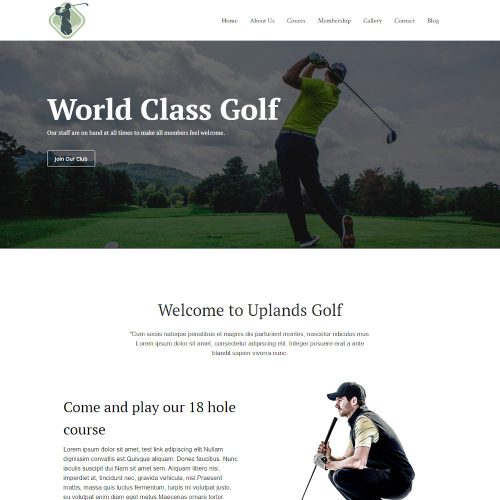 Golfooze - Golf Club Joomla Template