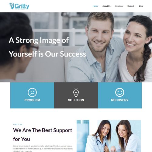 Gritty -Psychology & Counseling Joomla Template