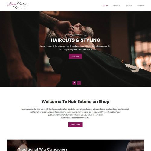 Hair Center Domenico - Wig & Beauty Hair Extension Shop Joomla Template