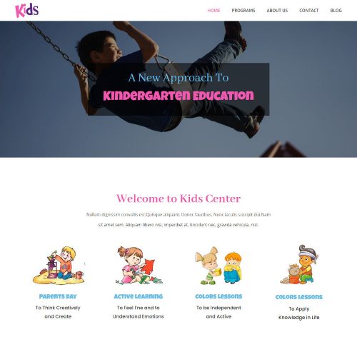 Kids - Kindergarten & Pre-School Joomla Template