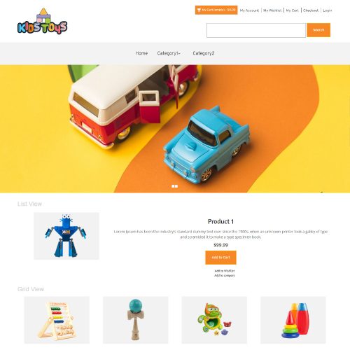 Kids Toys - Online Kids Toys Store Magento Theme