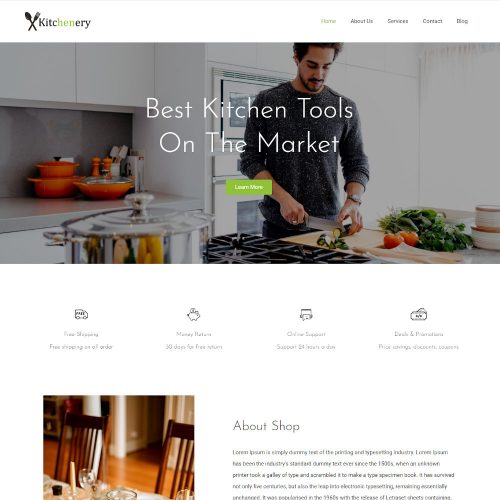 Kitchenery - Kitchen Appliances Joomla Template