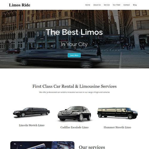 Limos Ride - Limousine and Car Rent Joomla Template