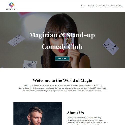 Magician - Magician Artist & Performer Joomla Template