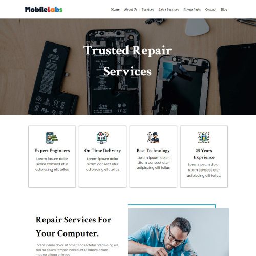 Mobile Labs - Mobile Device Repair Joomla Template