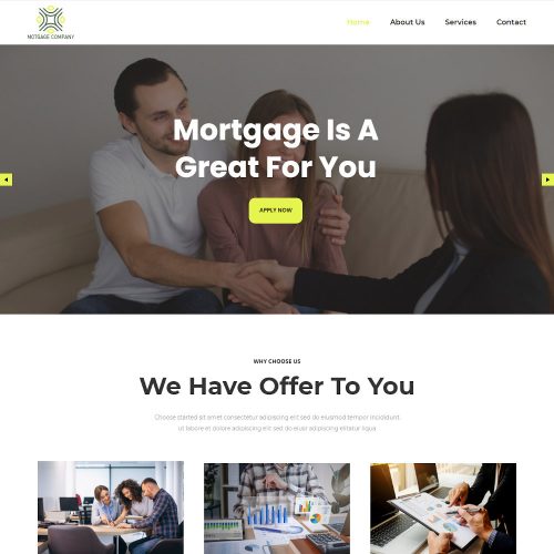 Mortgage Company - Real Estate Mortgage Joomla Template
