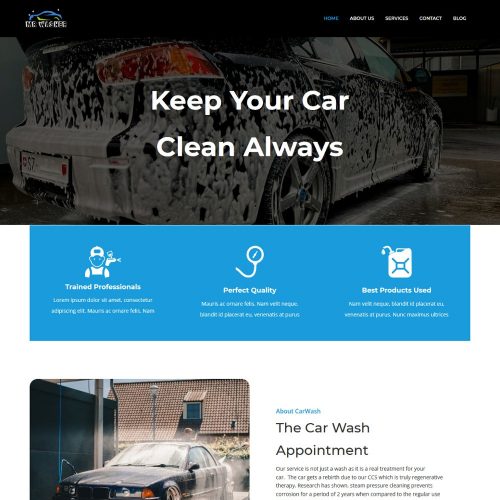 Mr Washer - Car Washing Service Joomla Template