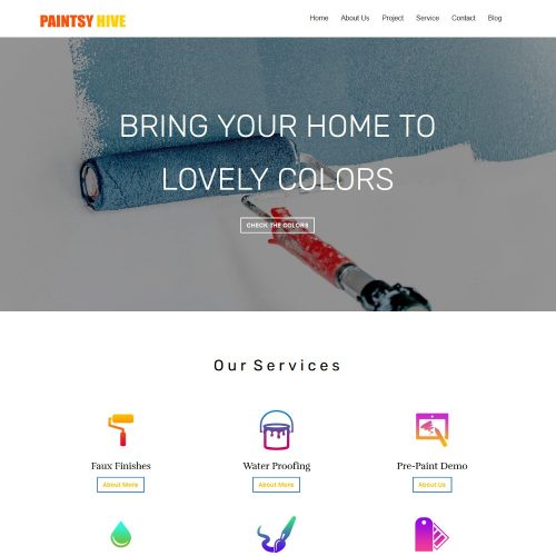 Paintsy Hive - Paint Shop Joomla Template