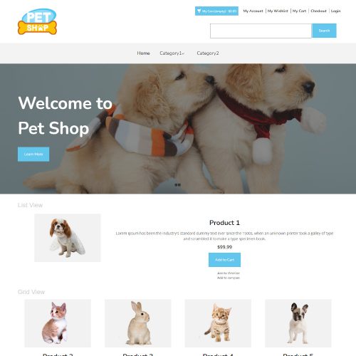 Pet Shop - Pets and Animals Magento Theme