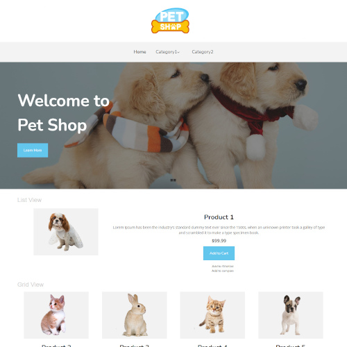 Pets and Animals WooCommerce Themes