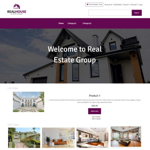 Real House - A Real Estate Company Magento Theme