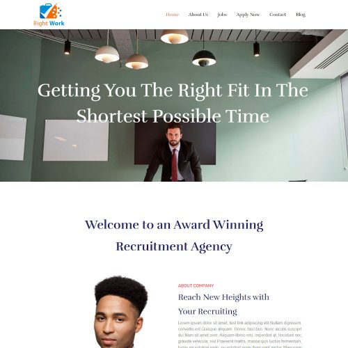 Right Work - Human Resource & Recruitment Agency Joomla Template