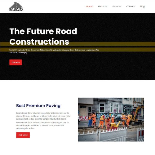 Road Site - Road Construction Joomla Template