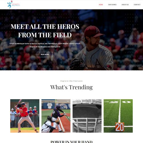 Sports News News and Updates Template