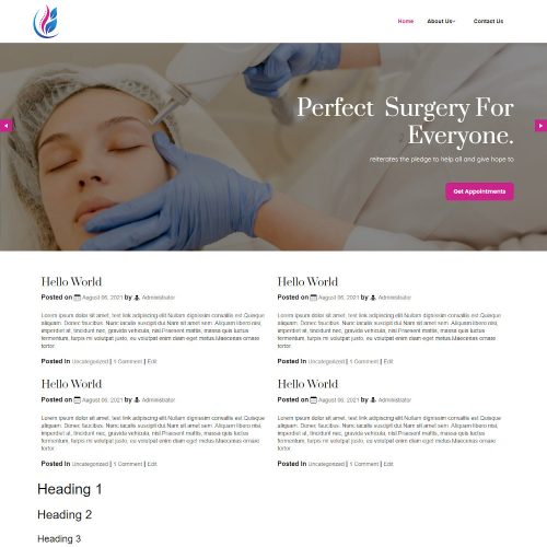 Surgerapy - Plastic Surgery Blogger Template