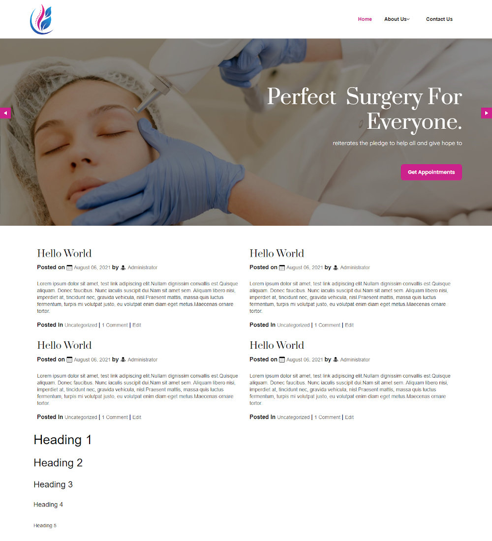 Surgerapy - Plastic Surgery Blogger Template