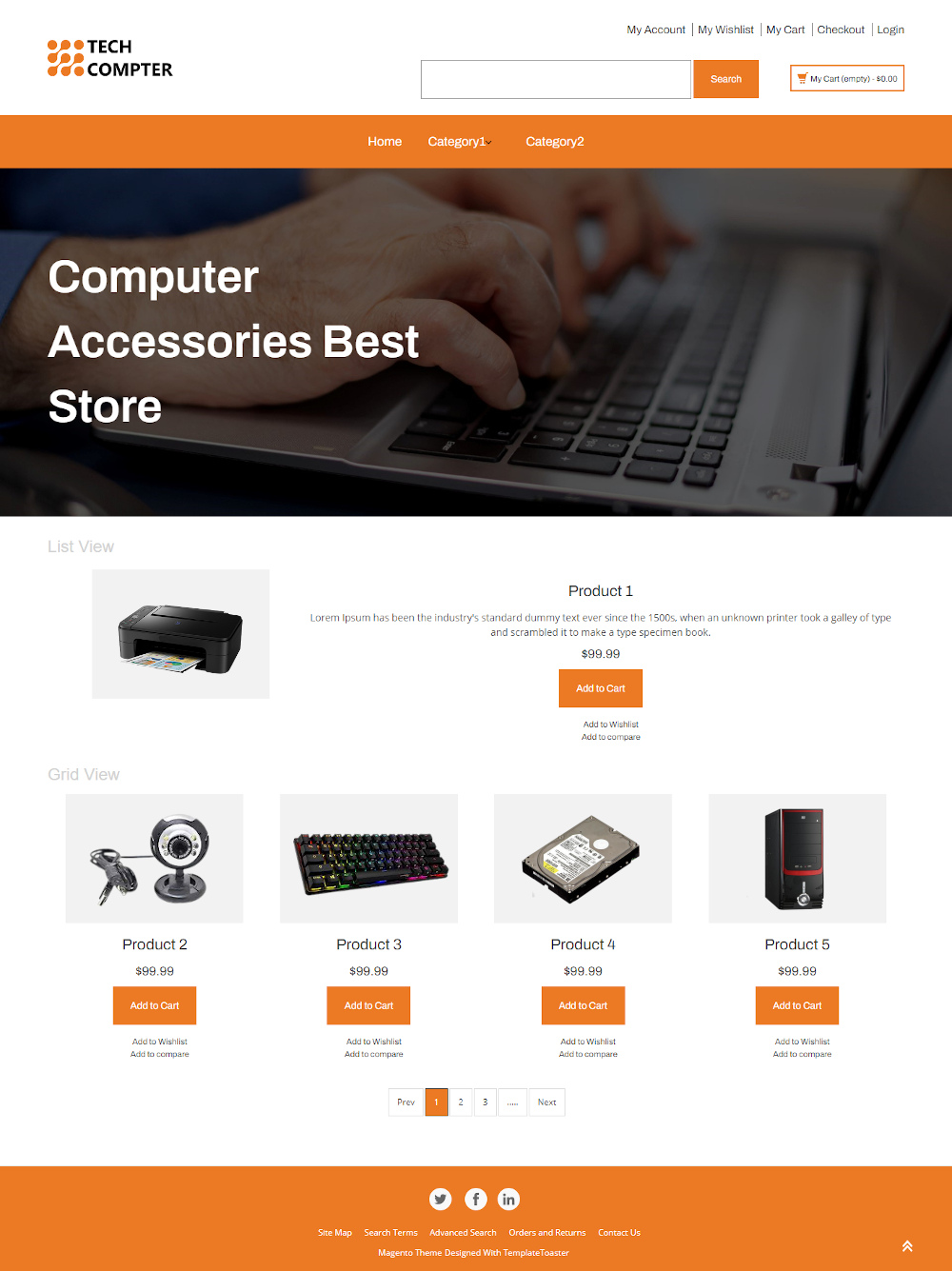 Tech Computer - Online Computer Accessories Store Magento Theme
