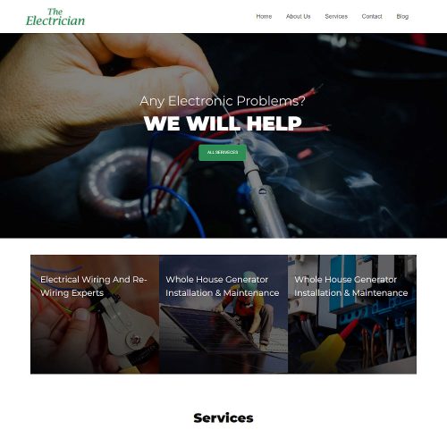 The Electrician - Electricity Services Joomla Template