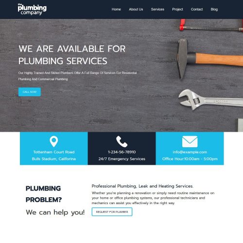 The Plumbing Company - Plumbing & Repair Services Joomla Template