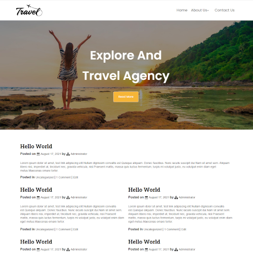 Travel Blogger Templates