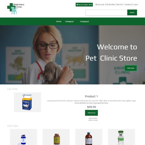 Veterinary Clinic - Pet Clinic Store Magento Theme