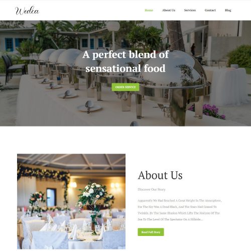 Wedca - A Wedding Planner & Catering Company Joomla Template