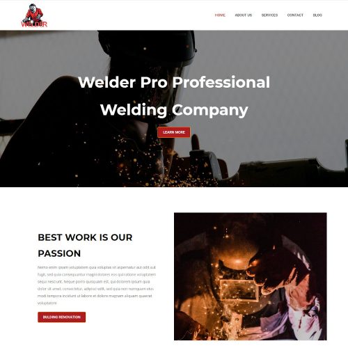 Welder Contractor Joomla Template