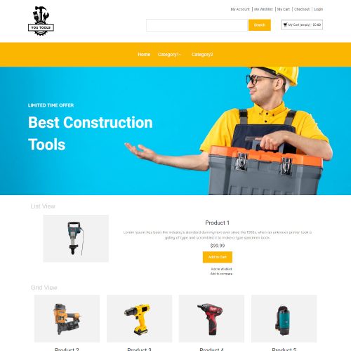 You Tools - Online Tools Store Magento Template
