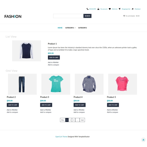 Fashion OpenCart Themes