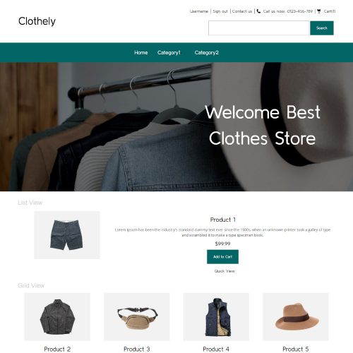 Clothely - Online Traveling Clothes Store PrestaShop Theme