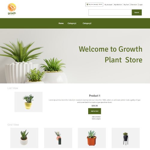 Growth - Online Plants Store Magento Theme