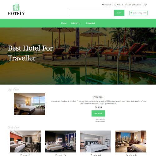 Hotely - Online Hotel Reservation Magento Theme