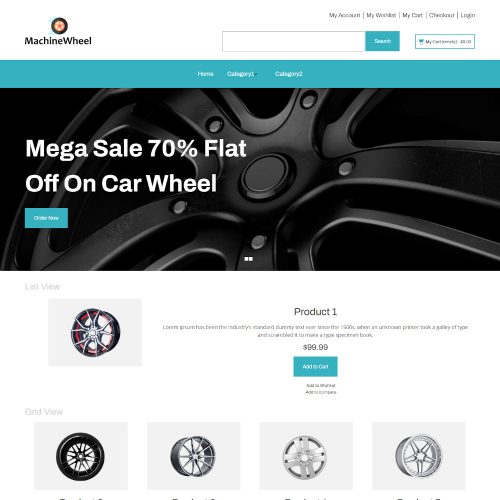 Machine Wheel - Online Car Wheels Store Magento Theme