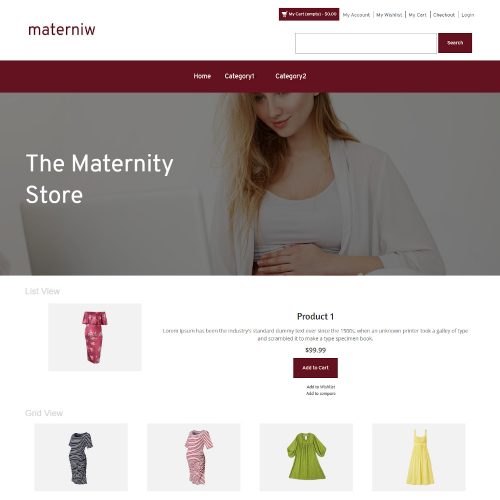 Materniw - Online Maternity Store Magento Theme