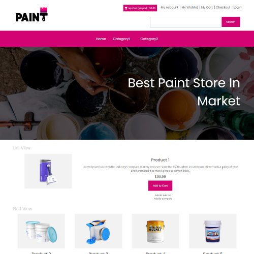 Paint - Online Paint Store Magento Theme