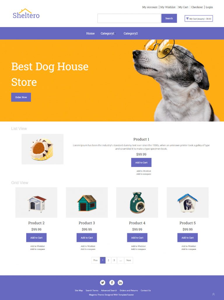 Sheltero Online Dog Shelter Store Magento Theme TemplateToaster sheltero-online-dog-shelter-store-magento-theme-templatetoaster