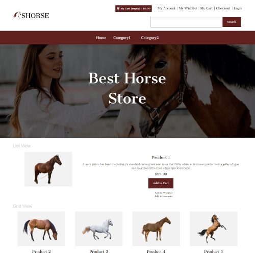 Shorse - Online Horse Store Magento Theme