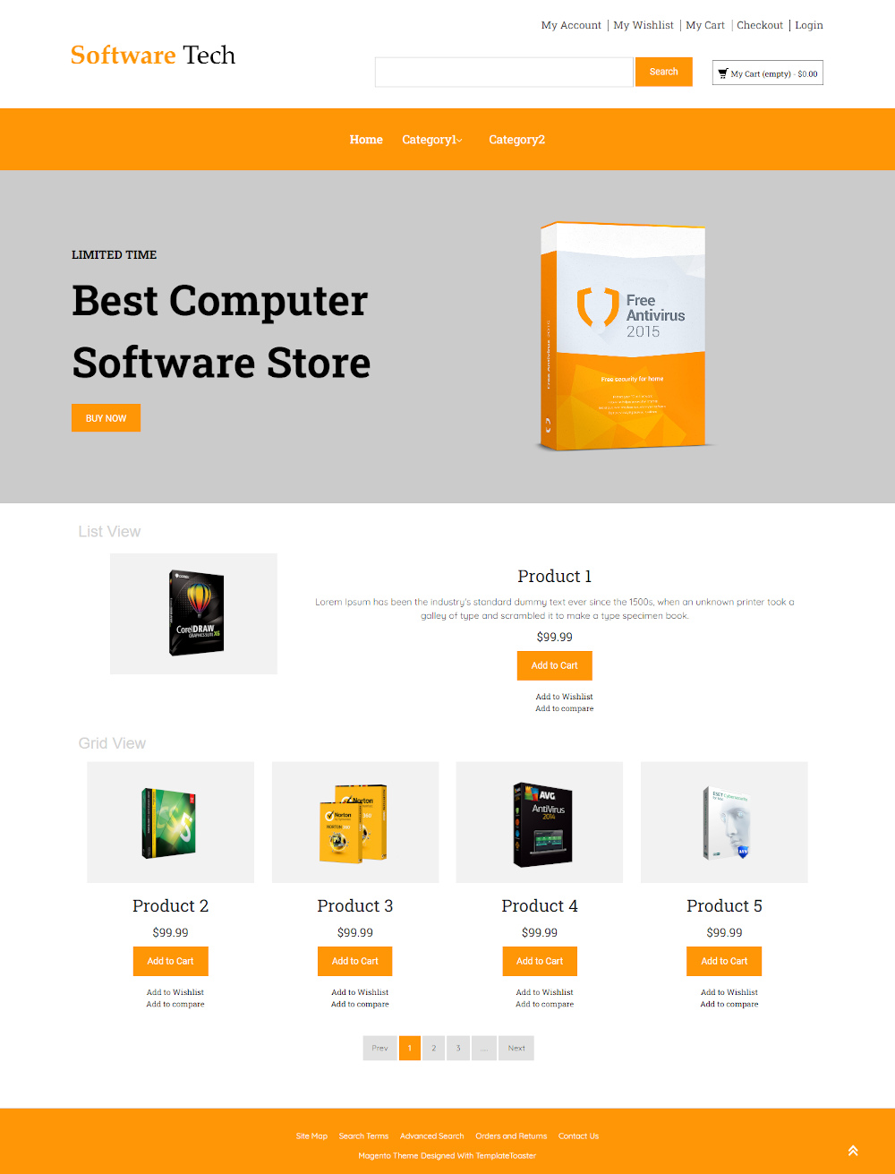 Software Tech - Online Computer Software Store Magento Theme