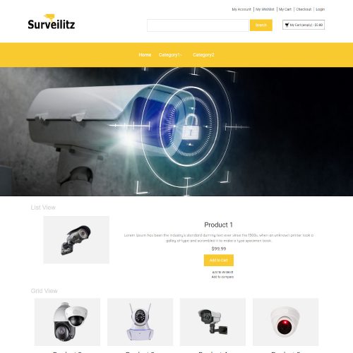 Surveilitz -Online CCTV Camera Store Magento Theme