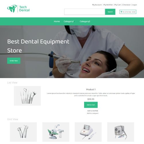 Tech Dental - Online Dental Equipment Store Magento Theme