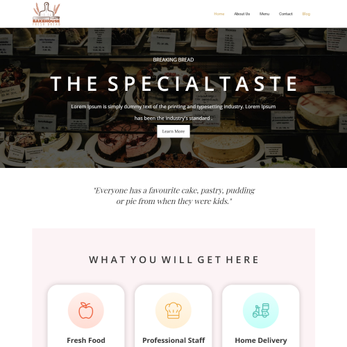 Bake House - Fresh Bakery Food Shop Drupal Theme