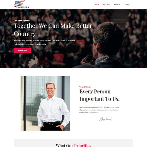 Candidatex-Nominee-Candidate-amp-Politician-Template