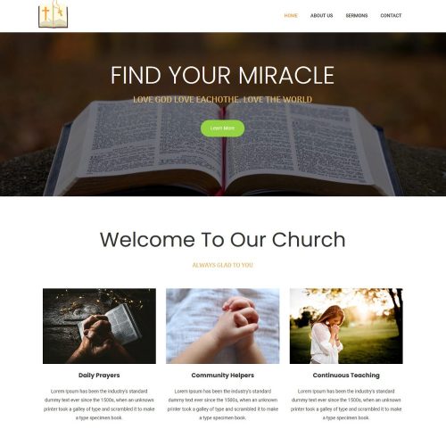 Church-Religion-Community-Helpers-Template