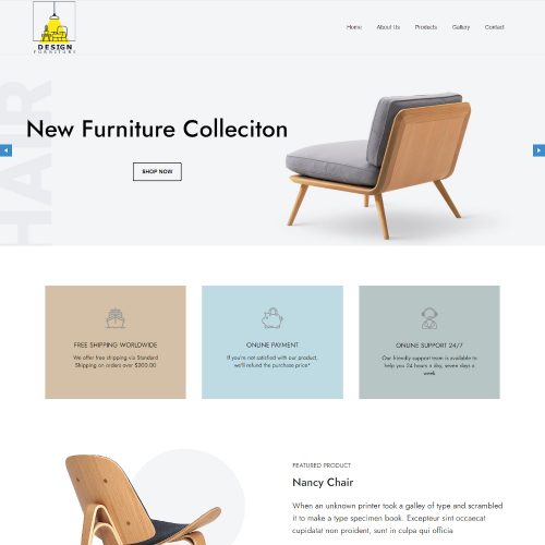 Design Furniture - Furniture Store Template